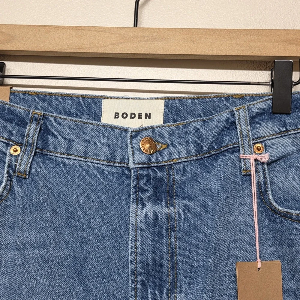 Boden Jeans Size W32/L32 (34x28) Blue High Rise 90s Tapered Relaxed Barrel R0323